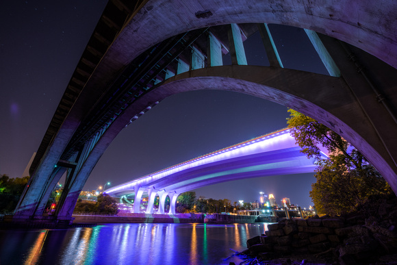 35W Bridge in Purple